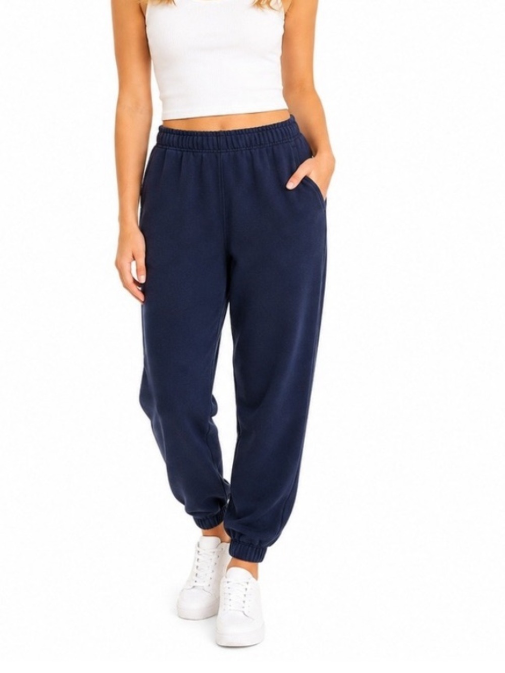 Brandy Melville Sweatpants OS Navy